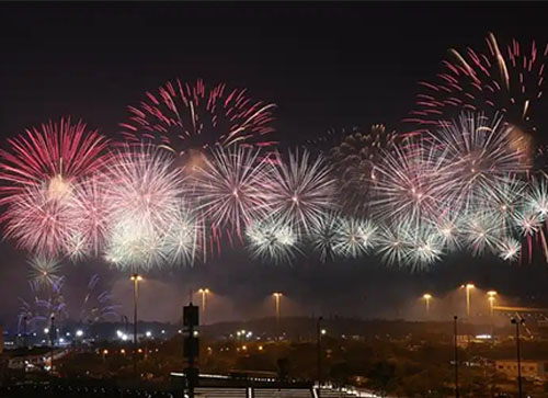 临泽县焰火晚会